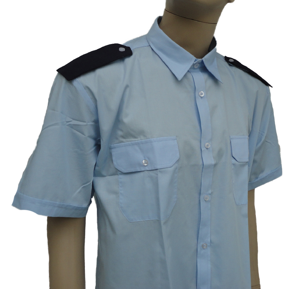 Košile pánská modrá SDH - krátký rukáv, s tm. nárameníky (60 % Bavlna / 40 % PES)